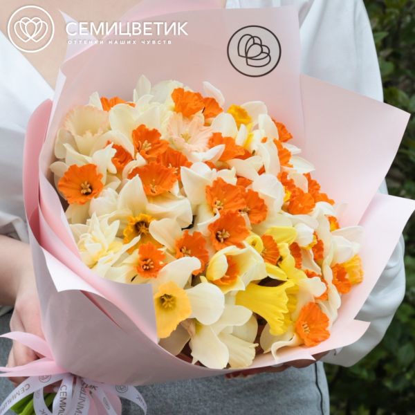 Букет из 51 нарцисса
