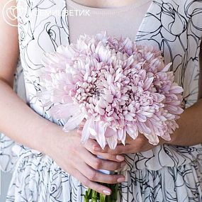 Свадебный букет из хризантем